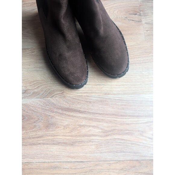 Freda Salvador Brooke Espresso Brown Womens 8.5 Water Resistant - Picture 11 of 13